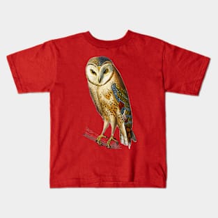 Vintage chouette effraie bird-owl Kids T-Shirt